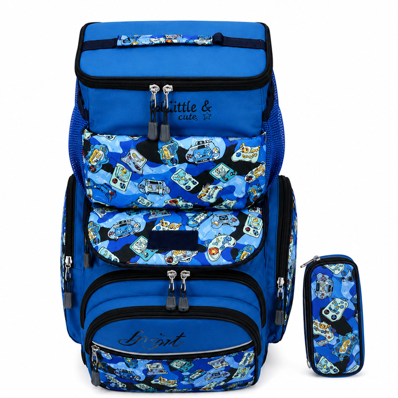 Sac à Dos Scolaire Avec Trousse & Sac Gouter P20268 Bleu En Tunisie