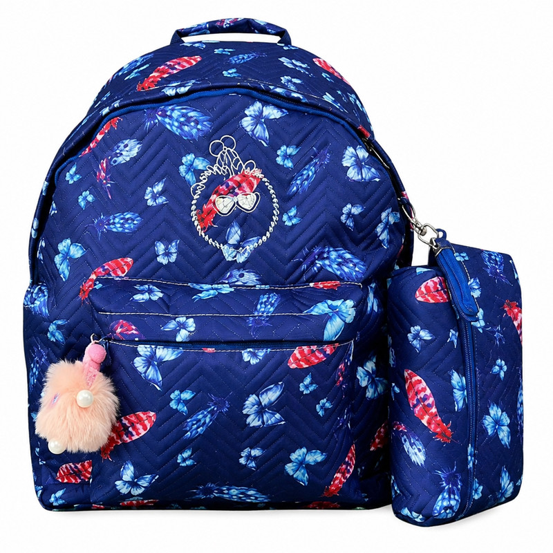 Sac à Dos Scolaire TIC-TAC T20269 Papillons Bleu En Tunisie