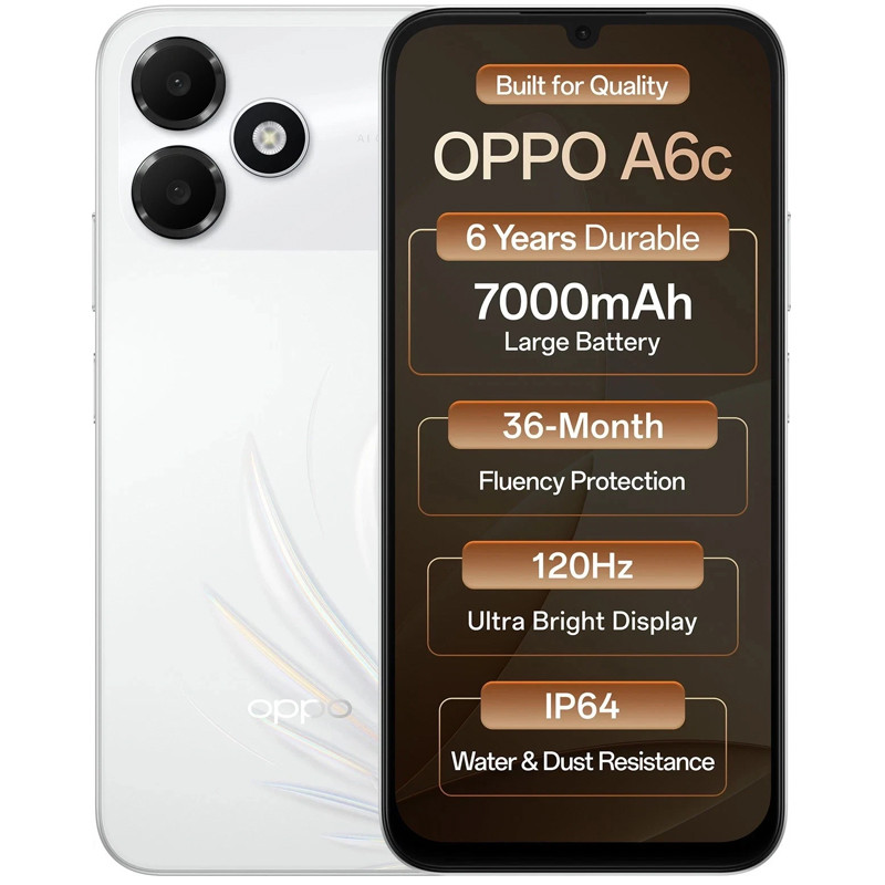 Oppo A6c 4Go 128Go Brown  en Tunisie