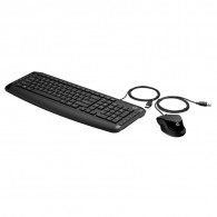 Ensemble Clavier & Souris Filaire HP 9DF28AA Noir en Tunisie