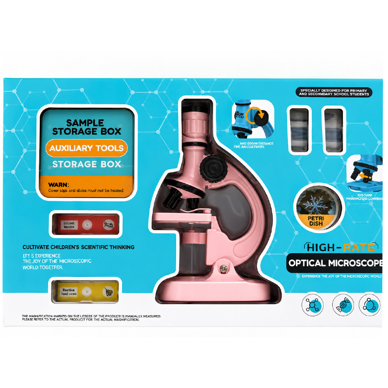 Kit Microscope Pour Enfant LZ8603-R Avec Accessoires Rose En Tunisie