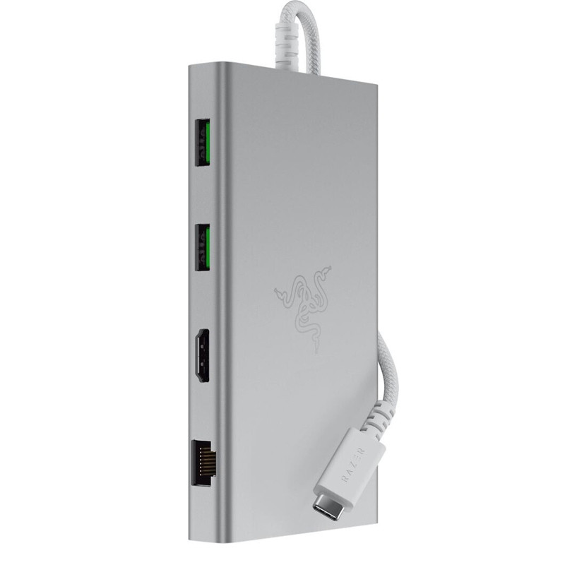 Station d'Accueil Razer USB-C Dock Mercury Blanc En Tunisie