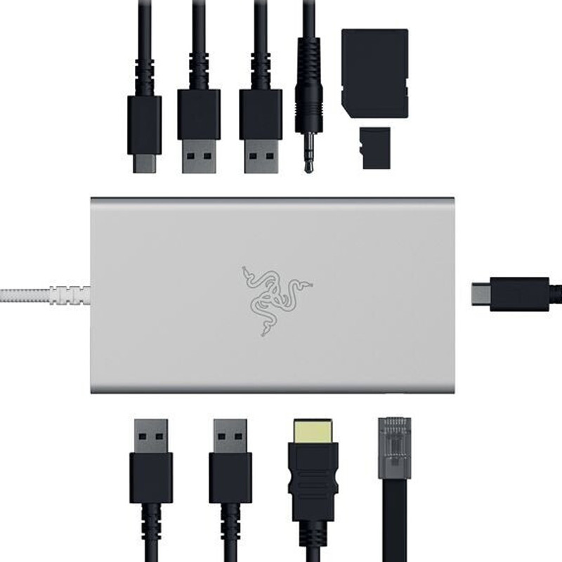 Station d'Accueil Razer USB-C Dock Mercury Blanc En Tunisie