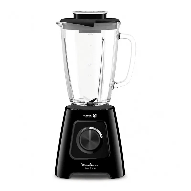 Blender Moulinex Blendforce LM42X8M2 600W Avec Mini Hachoir Noir en Tunisie
