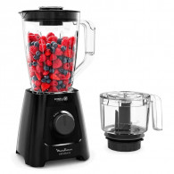 Blender Moulinex Blendforce LM42X8M2 600W Avec Mini Hachoir Noir en Tunisie