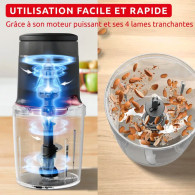 Hachoir Electrique Moulinex Easy Press AT740HF1 600W Gris en Tunisie