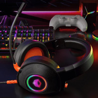 Micro Casque Gaming Meetion HP012 RGB Noir En Tunisie