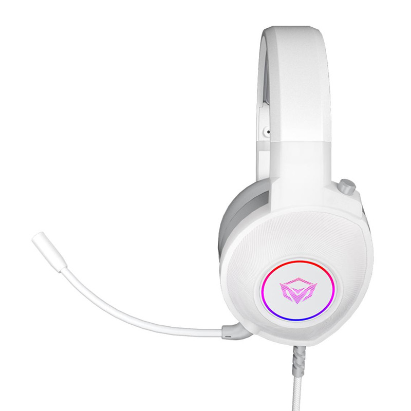 Micro Casque Gaming Meetion HP012 RGB Blanc En Tunisie