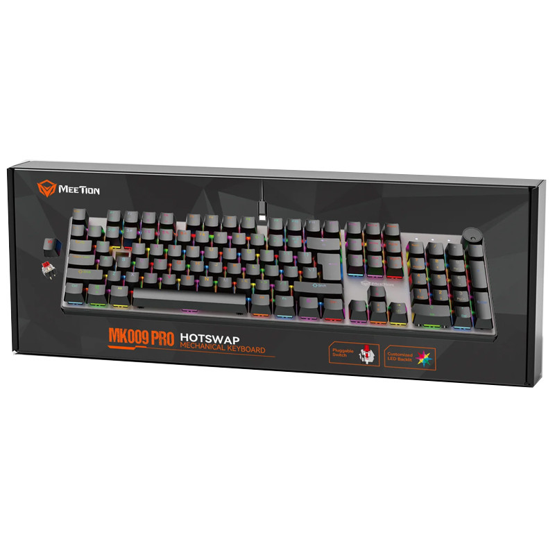 Clavier Gamer Meetion MK009 Pro Red Switch Noir en Tunisie