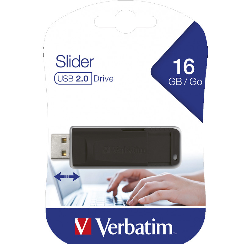 Flash Disque Verbatim 16Go USB 2.0 Noir En Tunisie