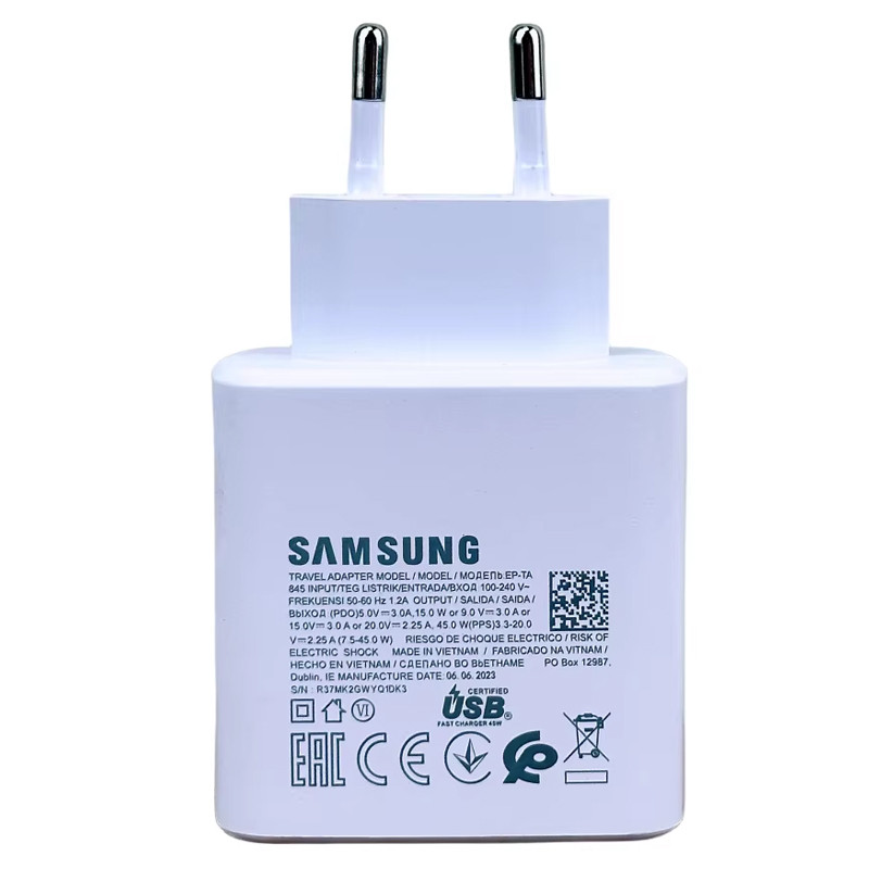 Adaptateur Secteur Samsung 45W Sans Câble Assortie en Tunisie