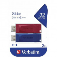 Flash Disque Verbatim 32Go USB 2.0 Rouge & Bleu En Tunisie