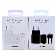 Adaptateur Secteur Samsung 45W Avec Cable Type C Noir & Blanc