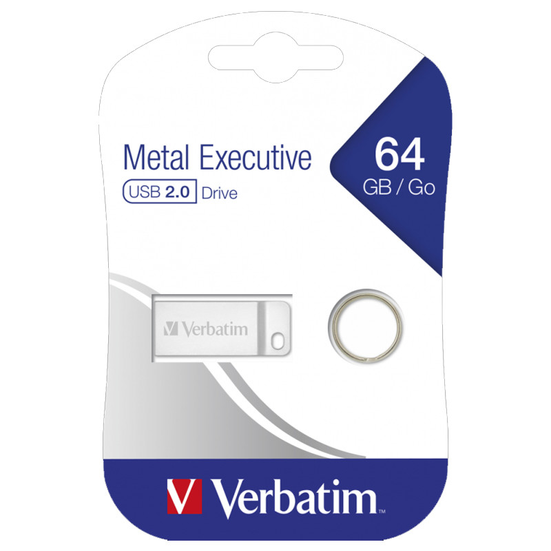 Flash Disque Verbatim 64Go USB 2.0 Silver En Tunisie