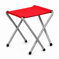 Pack Matelas Pliable Avec Support + Tabouret Rouge