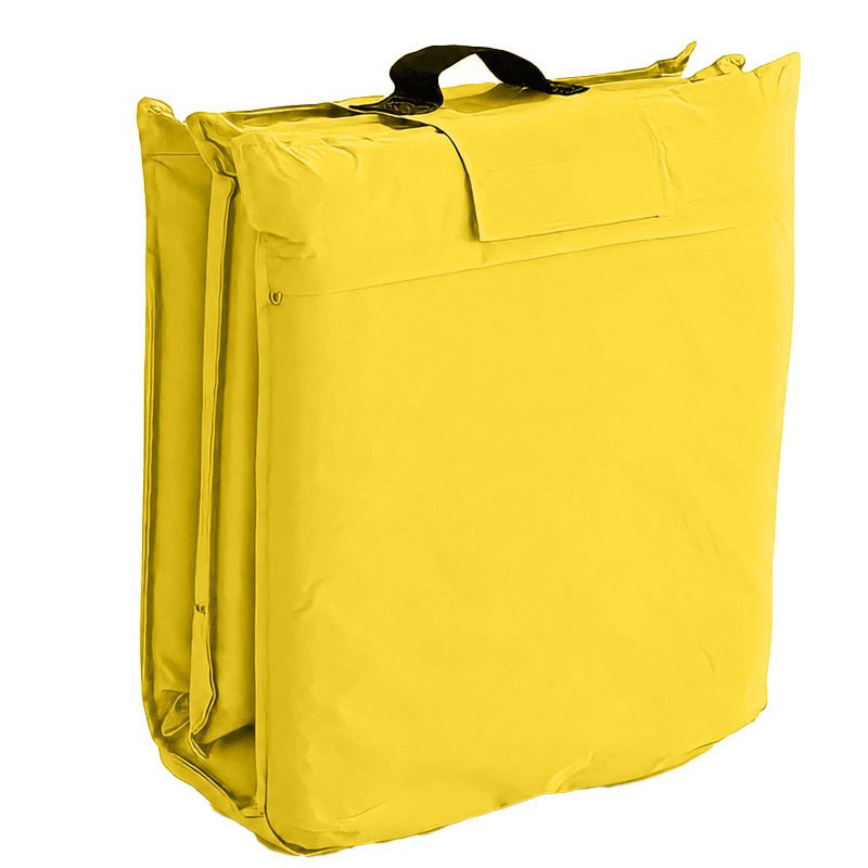 Pack Matelas Pliable Avec Support + Tabouret Jaune en Tunisie