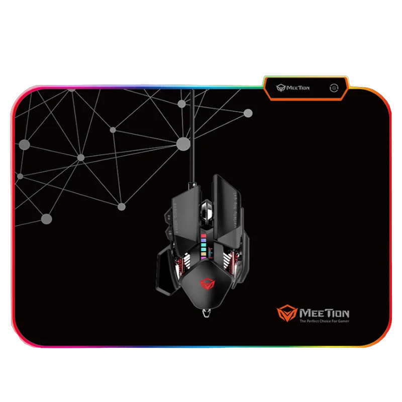 Tapis Souris Gamer Meetion PD120 L RGB Noir en Tunisie