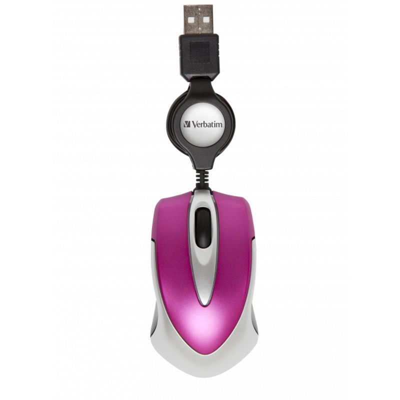 Mini Souris Filaire Verbatim 49020 Rose  En Tunisie