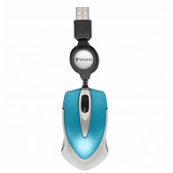 Mini Souris Filaire Verbatim 49022 Bleu En Tunisie