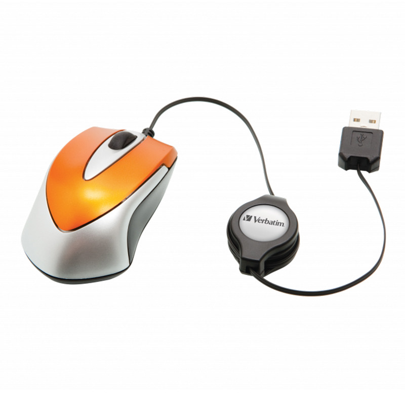 Mini Souris Filaire Verbatim 49023 Orange En Tunisie