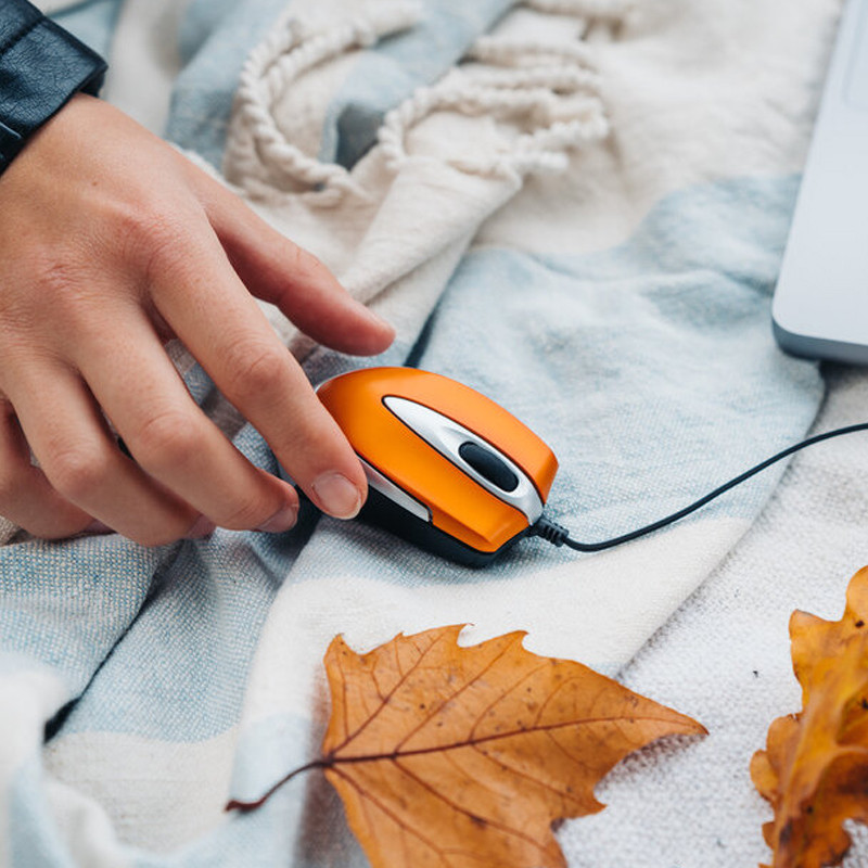 Mini Souris Filaire Verbatim 49023 Orange En Tunisie