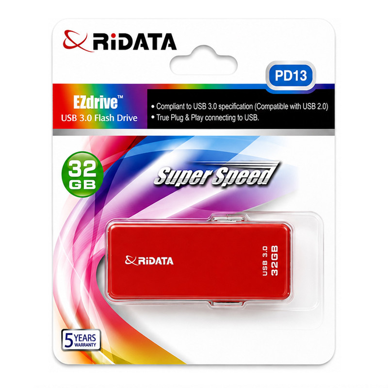 Clé USB Ridata HD19 PD13 USB 3.0 32 Go Rouge en Tunisie