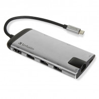 Hub USB Verbatim Multiport Type-C Gris EN Tunisie