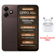Smartphone Oppo A6c 4Go 128Go Marron