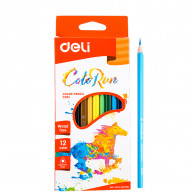 12 Crayons de Couleur Deli EC00100 En Tunisie