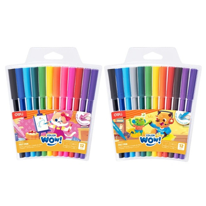 Pack De 12 Feutres Deli C165-12 En Tunisie