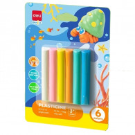 Pâte a Modeler Deli EH712-6 6 Couleurs 70G En Tunisie