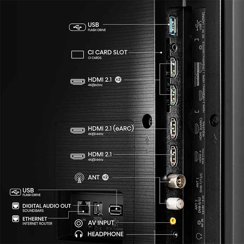 TV Hisense 55Q7N 55" QLED 4K Vidaa Smart TV Noir