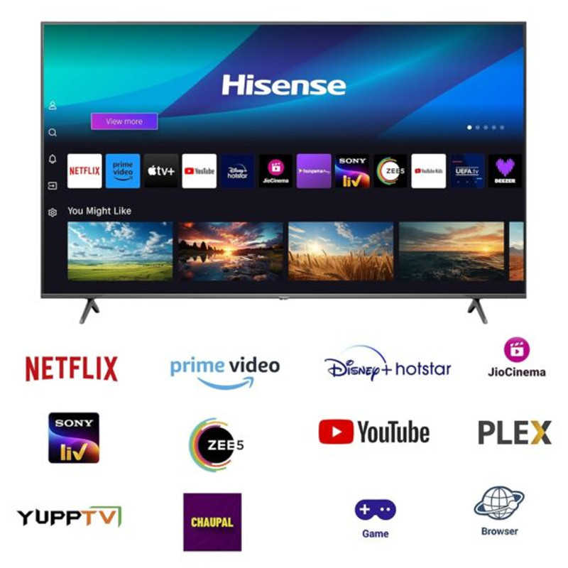TV Hisense 65Q7N 65" QLED 4K Vidaa Smart Tv Noir en Tunisie