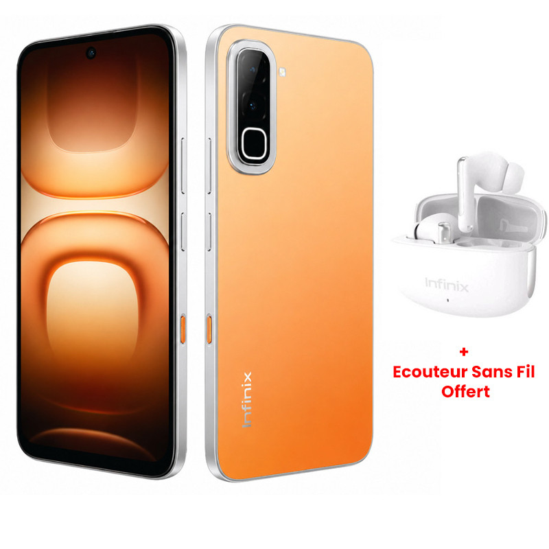 Smartphone Infinix Hot 70 4G 8Go 128Go Orange en Tunisie