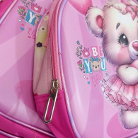 Sac à Dos Scolaire Avec Trousse & Sac Gouter S1134 Rose en Tunisie