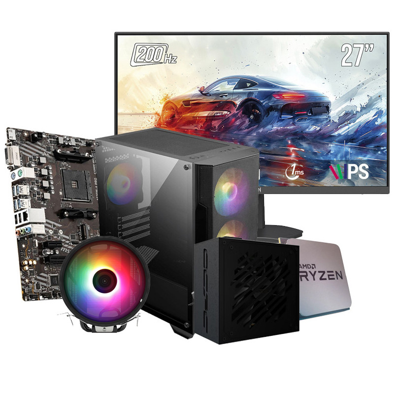 Pc Gamer Apex R516 27" Ryzen 5 5500 16Go 512Go SSD RTX 5060 Ti 16Go en Tunisie