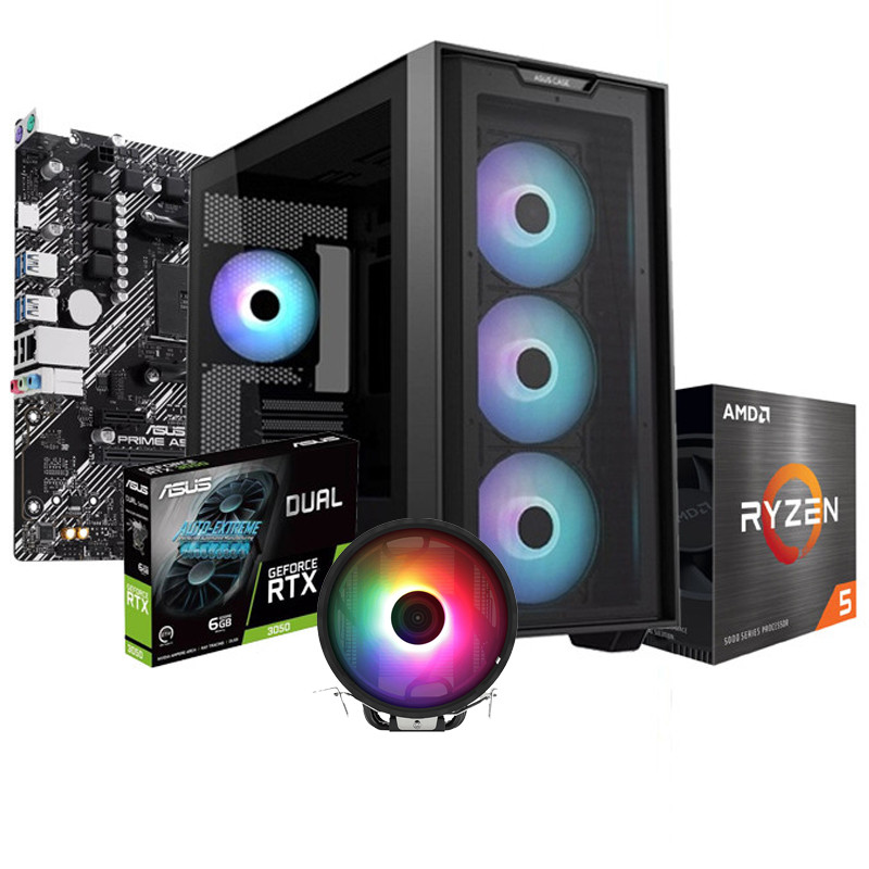 Pc Gamer Apex 518 Ryzen 5 5500 16Go 512Go SSD RTX 3050 6Go en Tunisie