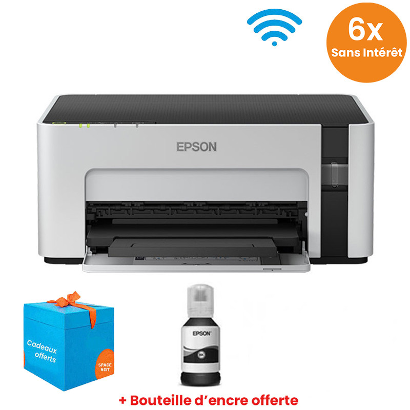 Imprimante Epson EcoTank M1120 à Réservoir intégré Monochrome Wifi -Blanc -C11CG96404