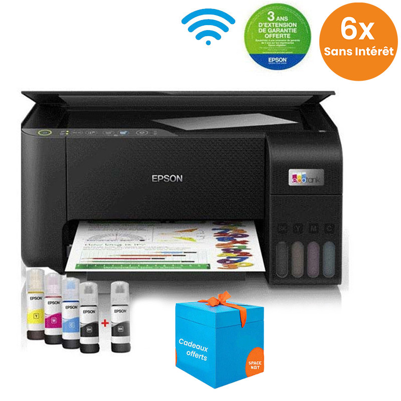Imprimante Epson EcoTank L3251 Multifonction 3en1 à Réservoir Intégré Couleur A4 Wifi (C11CJ67409) en Tunisie