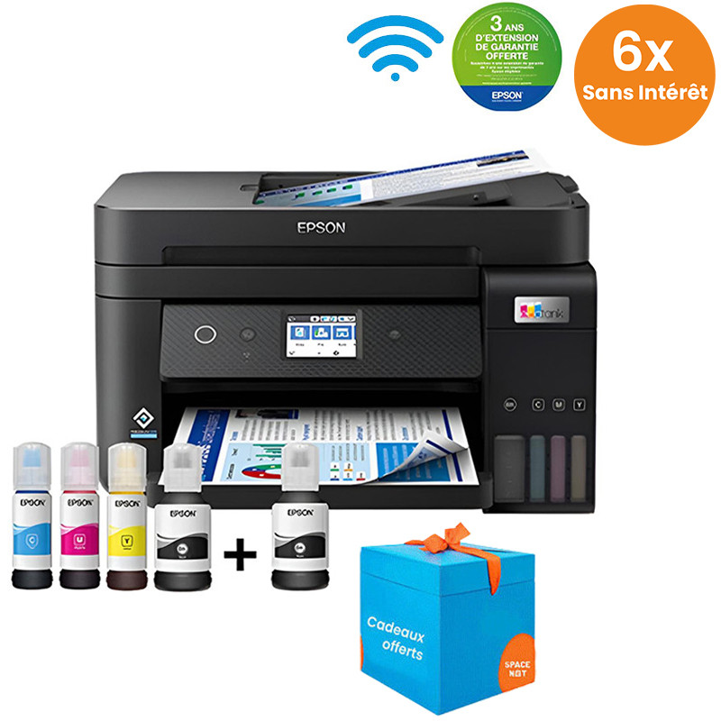 Imprimante Epson EcoTank L6290 4 En 1 à Réservoir Intégré A4 Wifi (C11CJ60405)