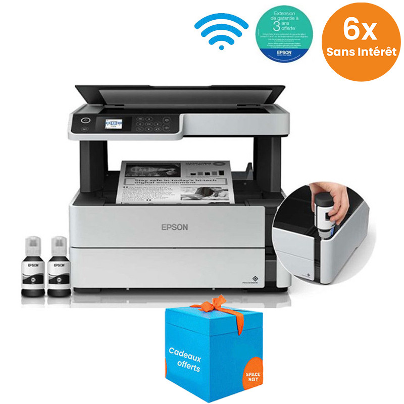 Imprimante Jet d'encre EPSON ECOTANK ET-M2170 3en1 Monochrome