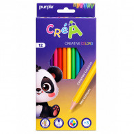 12 Crayons de Couleur Purple 12/18 Hexagonales Créa Créativ en Tunisie