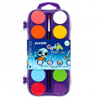 12 Couleurs De Peinture Aquarelles Purple en Tunisie