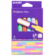 Pochette de 6 Surligneurs Purple Pastelo Pen Assorties en Tunisie