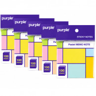 Stick Notes Purple Memo Note Pastel 100 Feuilles Assorties en Tunisie