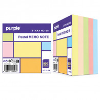 Stick Notes Purple Memo Note Pastel 500 Feuilles Assorties en Tunisie