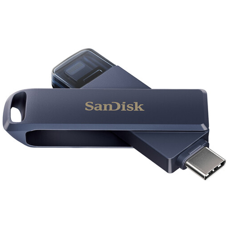 Clé USB Sandisk IXPAND Drive Type-C - Lightning 256Go Noir en Tunisie