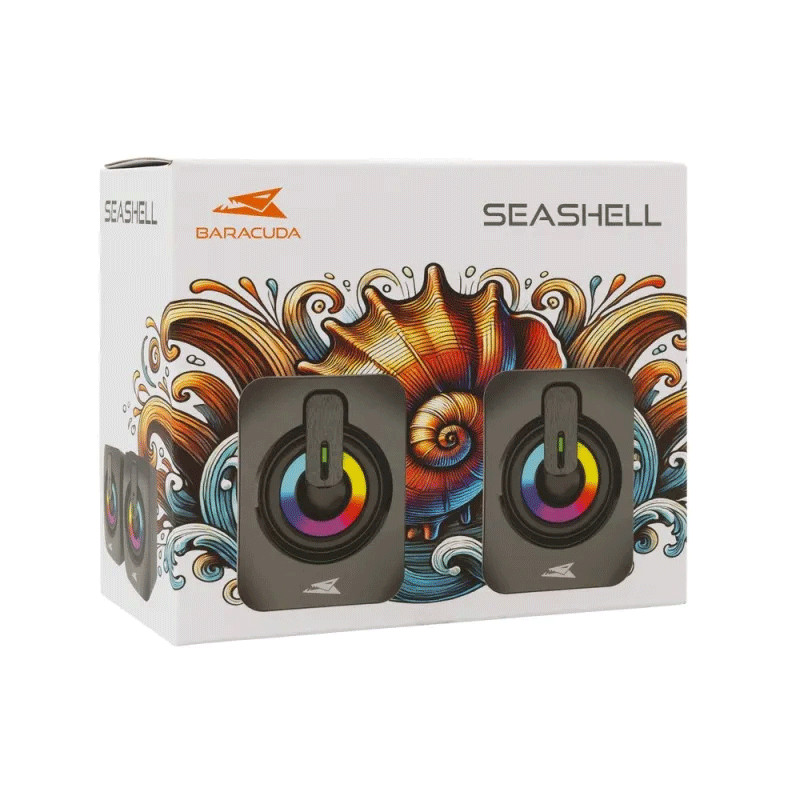 Haut Parleur Filaire Baracuda Seashell Noir en Tunisie