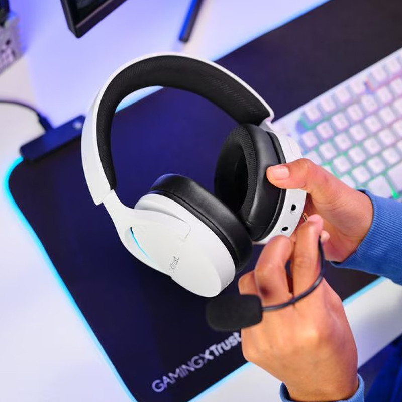 Micro Casque Gaming Trust GXT 491 FAYZO Blanc en Tunisie