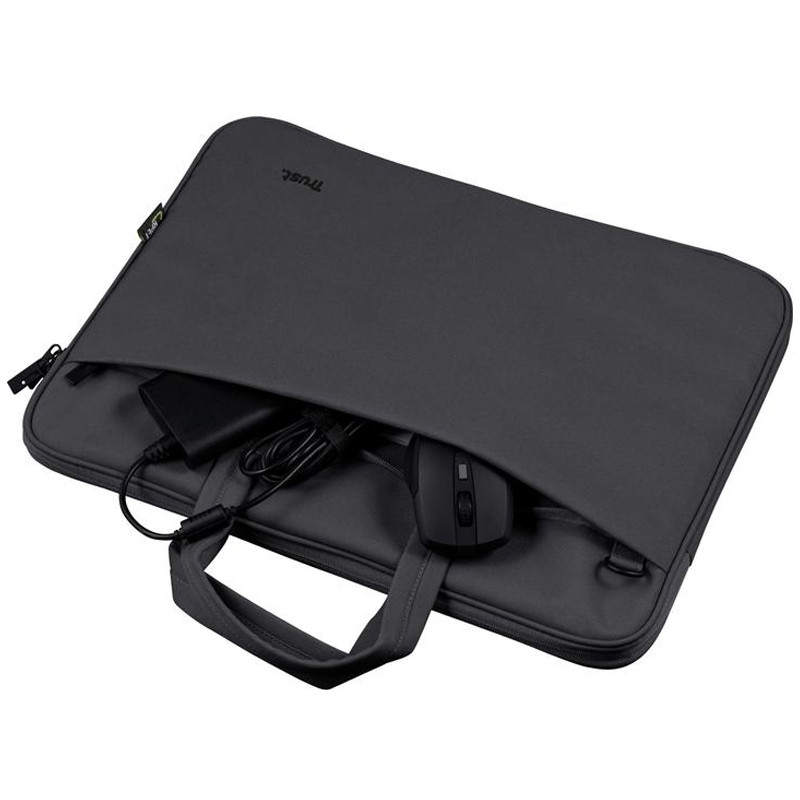 Sacoche Trust Bologna Ecologique Pour Pc Portable 14" Noir en Tunisie